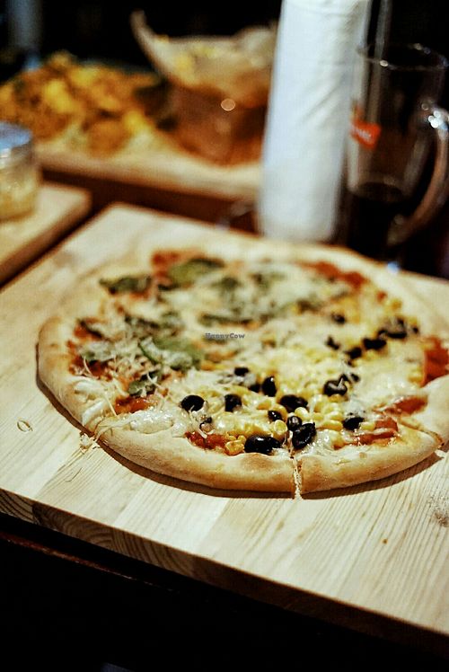 Pizza at Vegan Pub in Bratislava