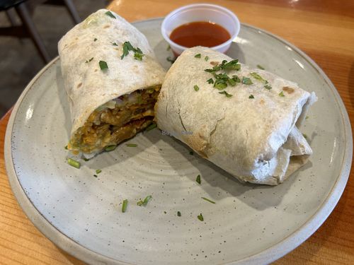 Southwestern burrito   at Tender Loving Coffee in Chico