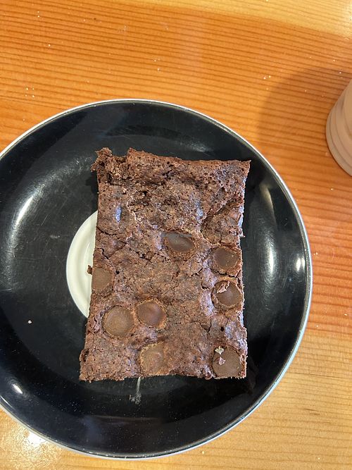 Brownie…like a brownie/fudge hybrid.   at Tender Loving Coffee in Chico