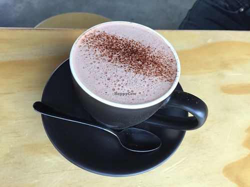 Vegan hot chocolate at Bad Love Club in Footscray