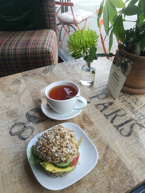 Vegan sandwich at Berbusmel in Bodo