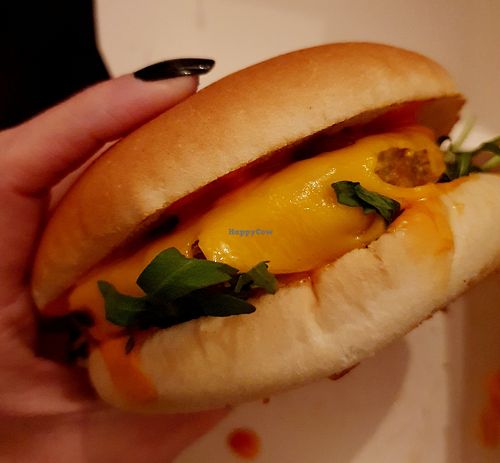 Wonderful cheeseburger! Could just make this pic, the fries and the onion rings were gone 🥰 at Vegger in Brussels