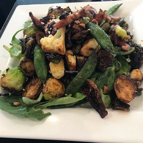 Roasted Brussels sprout salad at Sea Dog Brewing Co in Camden