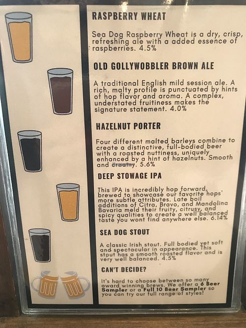 More beer at Sea Dog Brewing Co in Camden