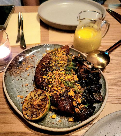 Portobello rice at Veda Café & Bar in Hong Kong Island