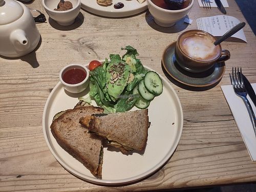 Gardener's Croque at Le Pain Quotidien - Ave du Port in Brussels