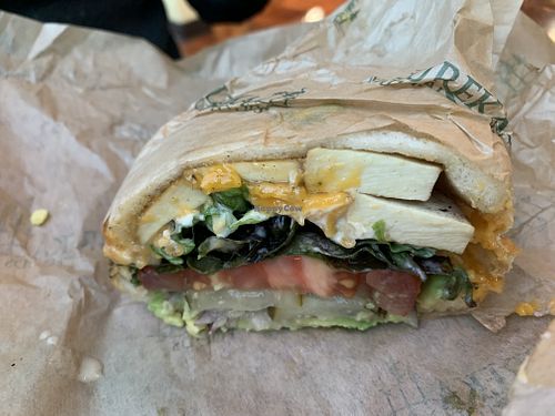 Customs deli sandwich with smoked tofu   at Eureka Natural Foods in Eureka