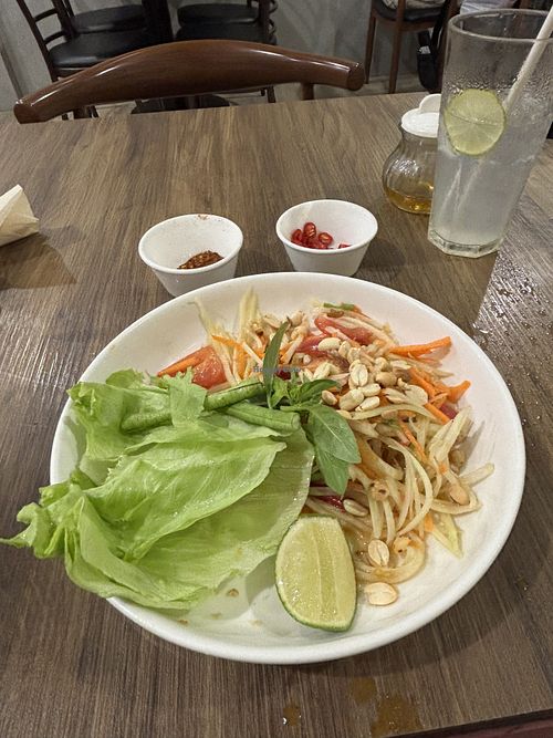 ‘Som Tam’   at Veganerie - Silom in Bangkok