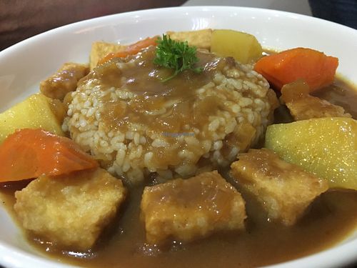 Veg Curry with Rice at Veganerie - Silom in Bangkok