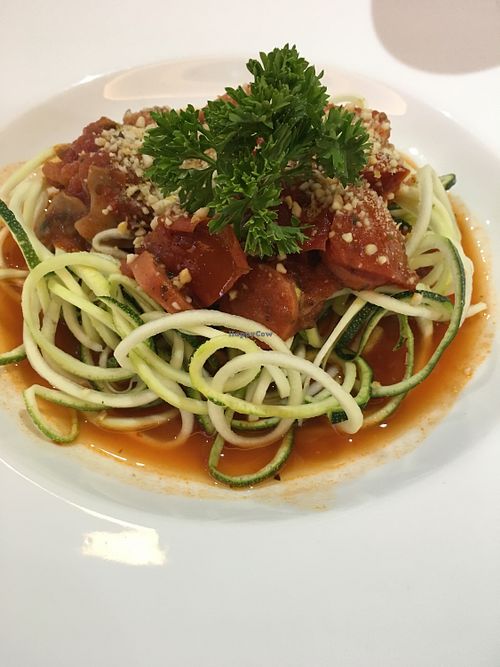 Italian Zoodles at Veganerie - Silom in Bangkok