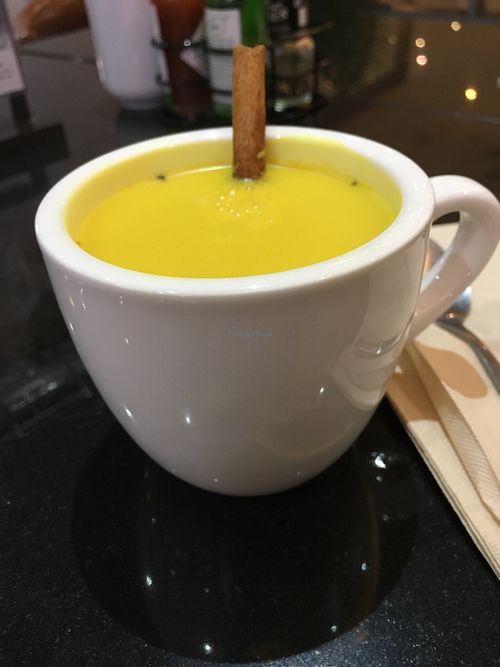 Golden Milk at Veganerie - Silom in Bangkok