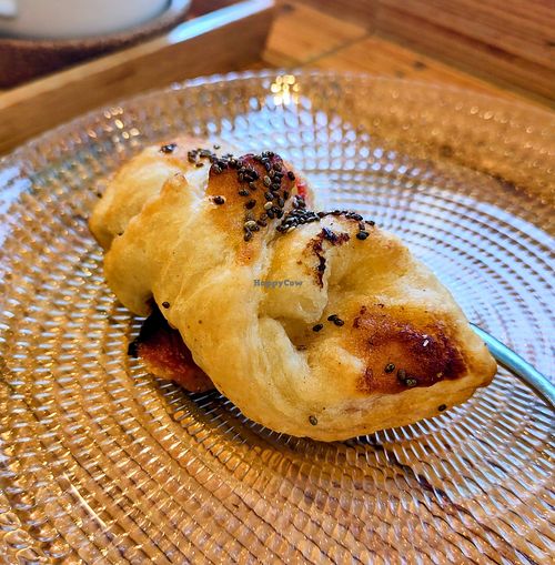 Plum croissant at Racines in Lausanne