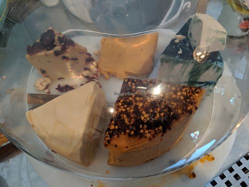 vegan cheeses at La Fauxmagerie in North West London