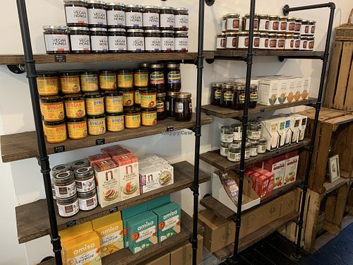 Shelves at La Fauxmagerie in North West London