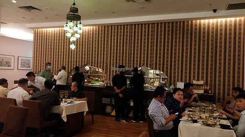 Restaurant interior at Shabestan in Central Singapore