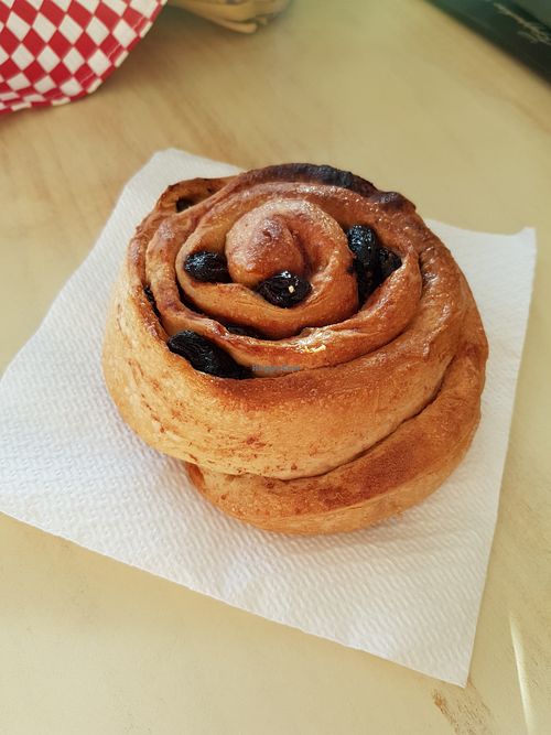 Mouth-watering cinnamon roll at The Gluten Free Company in Playa Del Carmen