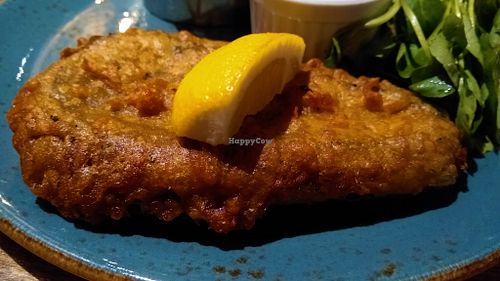 Aubergine fish at Exchange Food and Drink Lounge in Manchester