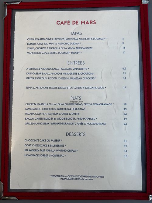   at Le Café de Mars in Paris