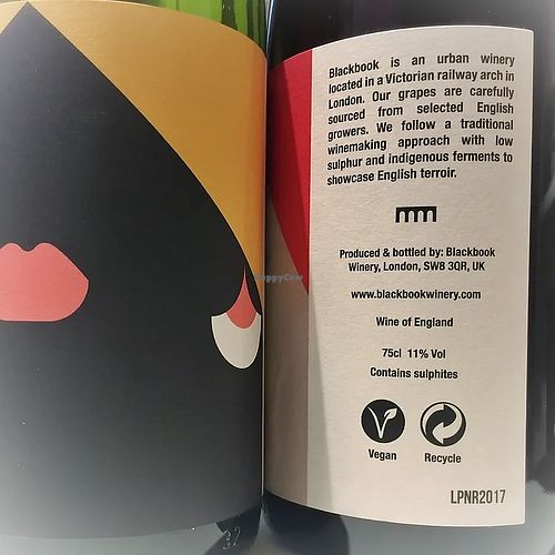 All Blackbook Winery wines are vegan :-) at Blackbook Winery in South West London