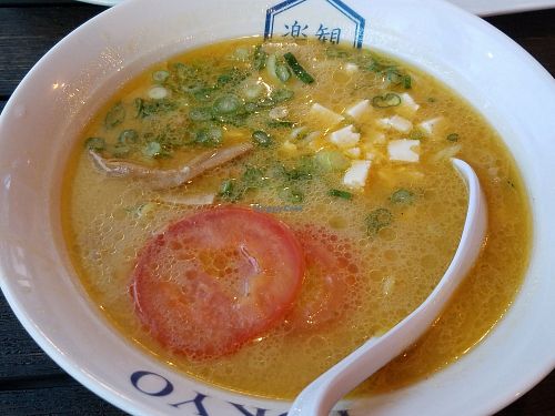 Miso ramen with gluten free noodles at Rakkan in Santa Monica