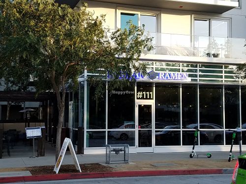 Outside at Rakkan in Santa Monica