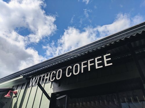 Sign at WithCo Coffee in San Luis Obispo