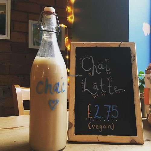 Vegan Chai Latte at Hagglers Kaffihús in Sheffield