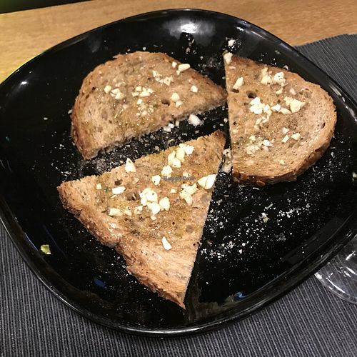 Garlic bread at Macaroni Liberation Front in East London