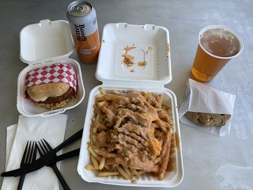 Lunch for two - The Staff Favourite and animal Lover Fries at The Brave Bean in Fountain Valley