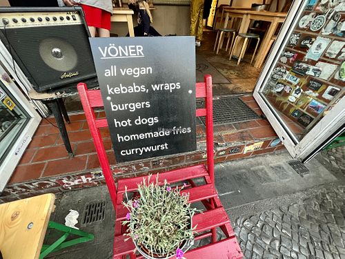 sign  at Vöner der Vegetarische Döner in Berlin