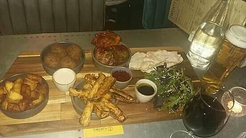 Vegan tapas platter at Twenty1 Lounge in Torquay