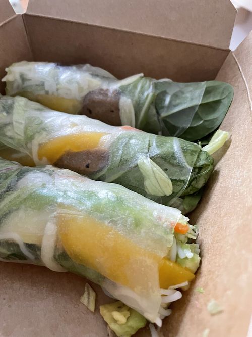 Seitan Spring Roll  at Sunshine Vegan Restaurant in Berlin