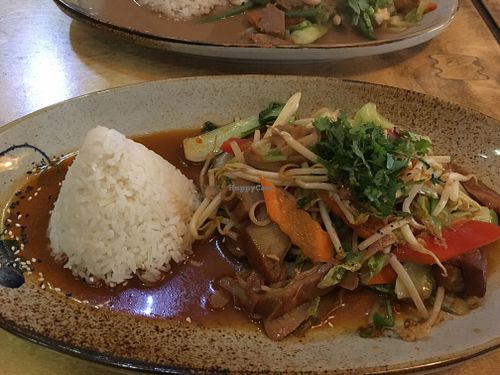 Lemon grass seitan at Sunshine Vegan Restaurant in Berlin