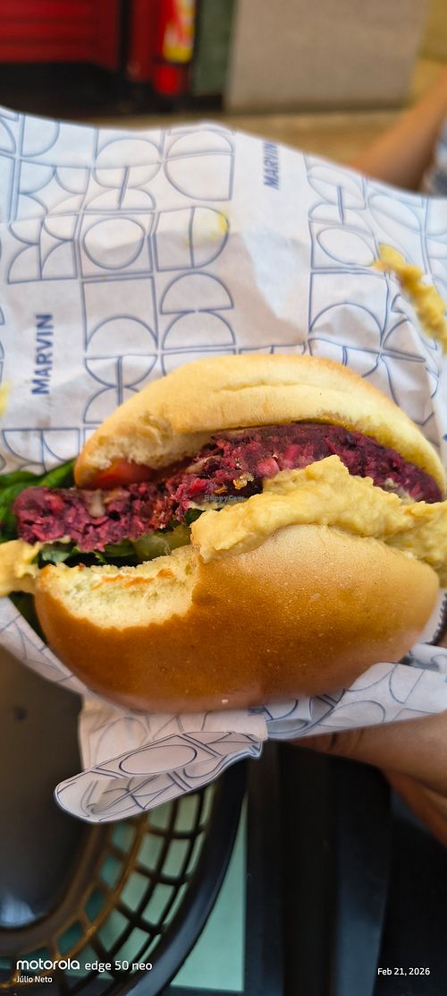Veggie burger at Marvin - Brasilia Shopping in Brasilia