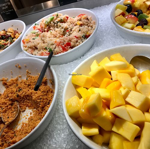 salads, mangos at Tibits in Basel