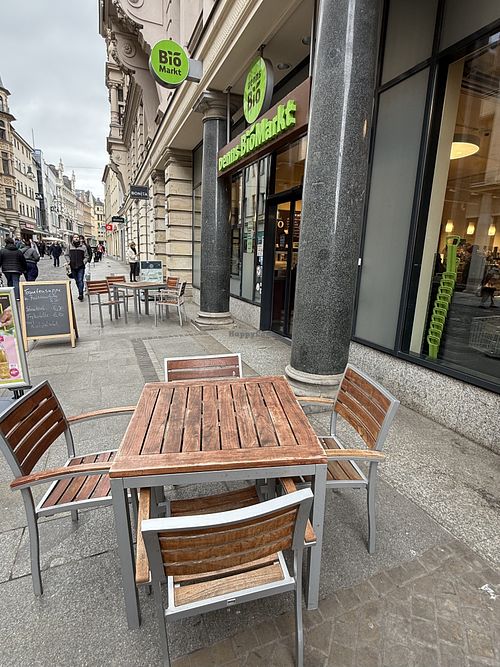 outside  at denn's Biomarkt  in Halle