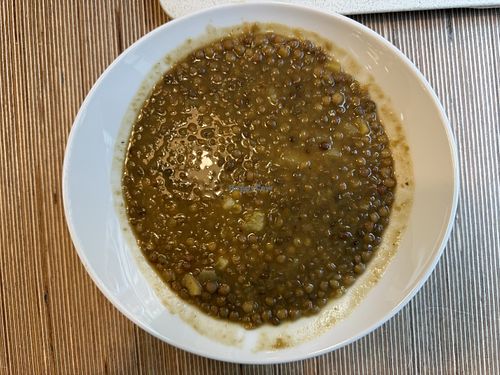 lentil potato soup  at denn's Biomarkt  in Halle