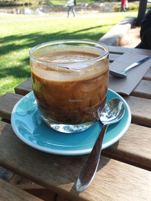 Iced latte at Gardener's Lodge in Camperdown