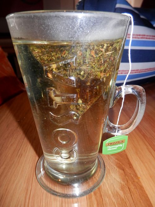 Peppermint tea at Costa Coffee in Swaffham