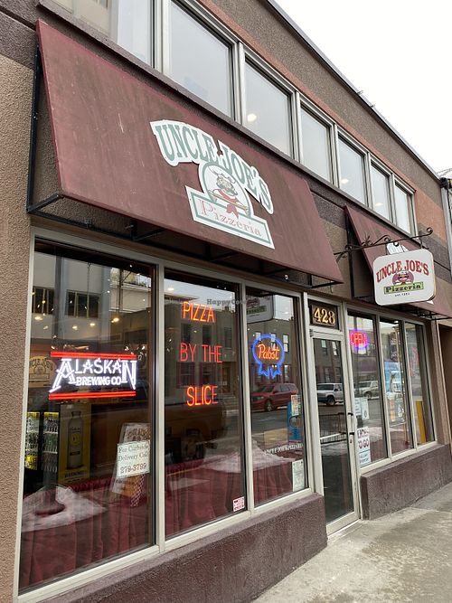 Entry  at Uncle Joe's Pizzeria in Anchorage