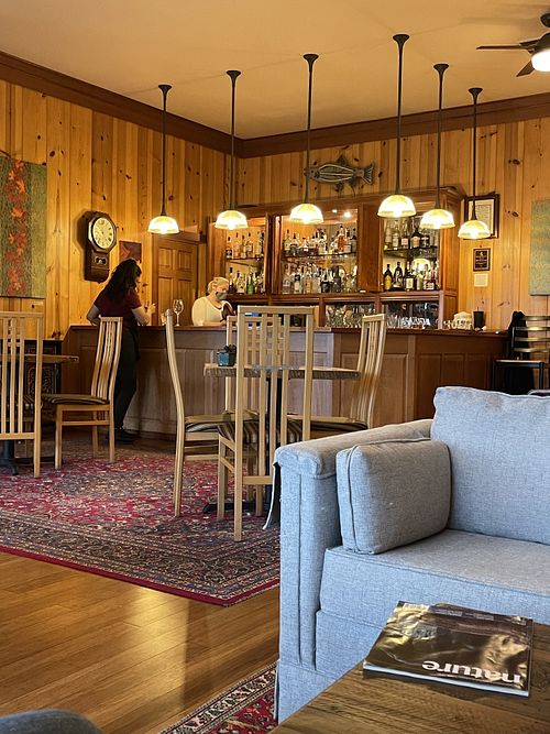 Inside  at Ravens' Restaurant in Mendocino