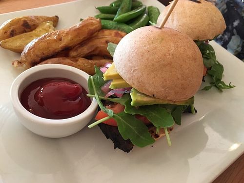 Portobello sliders. You get two, so plan your appetizers accordingly!  This was a dinner entree the week we were there. Omnivore husband loved! at Ravens' Restaurant in Mendocino