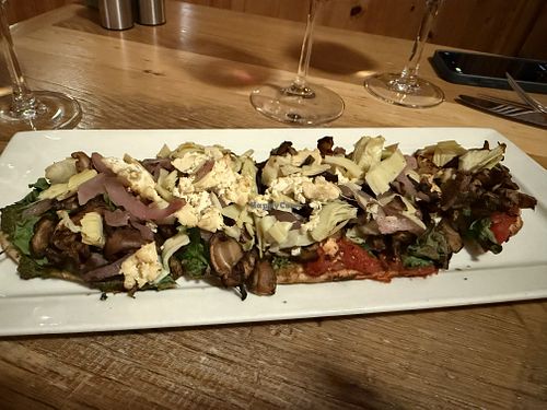 Flatbread   at Ravens' Restaurant in Mendocino