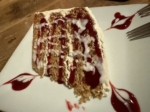 Carrot cake   at Ravens' Restaurant in Mendocino