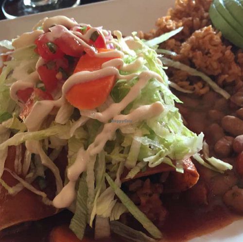 enchiladas  at Ravens' Restaurant in Mendocino