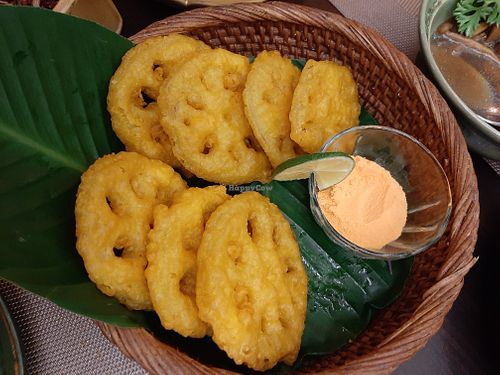 fried lotus root at Vi Lai - Maybe closed in Hanoi