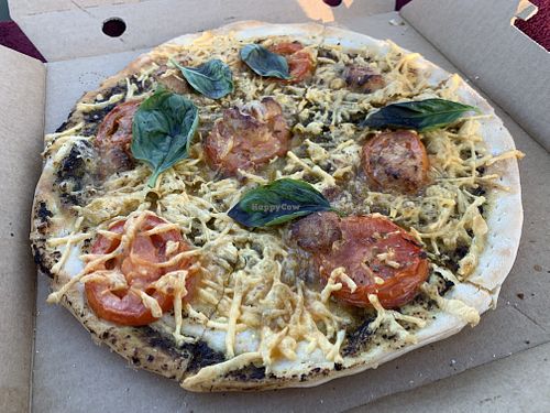 Pesto pizza  at Arthur's Pizza in Maroubra
