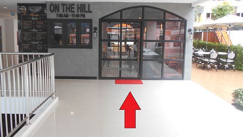 Entrance at On The Hill in Pattaya