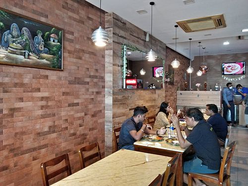 Restaurant interior at Shivam in Central Singapore