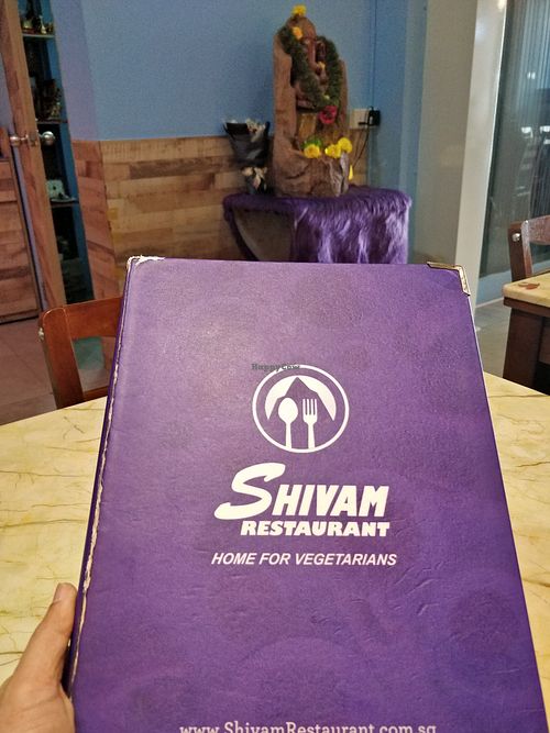 Menu at Shivam in Central Singapore